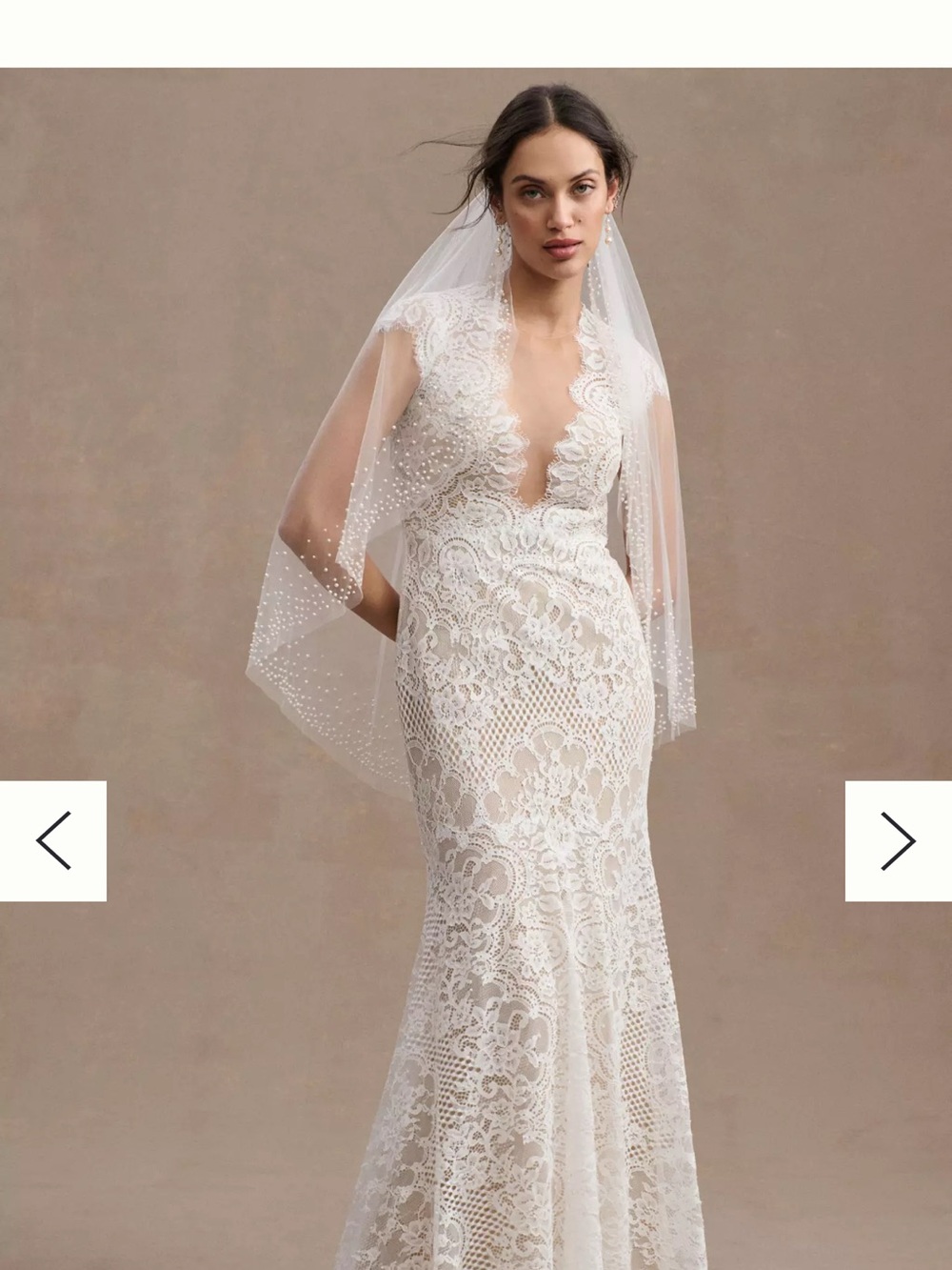 Wtoo by Watters Philomene Lace Cap-Sleeve Wedding Gown Anthropologie